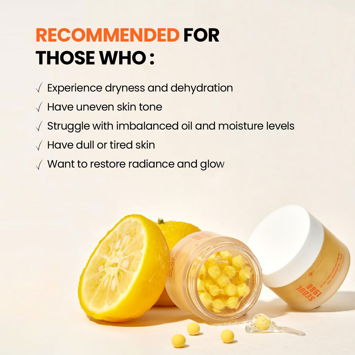 SEOUL 1988 Capsule Cream : Niacinamide 5% + Yuja