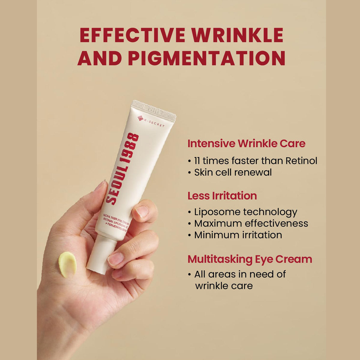 SEOUL 1988 Eye Cream : Retinal Liposome 4% + Fermented Bean