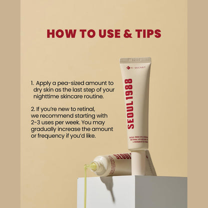 SEOUL 1988 Eye Cream : Retinal Liposome 4% + Fermented Bean