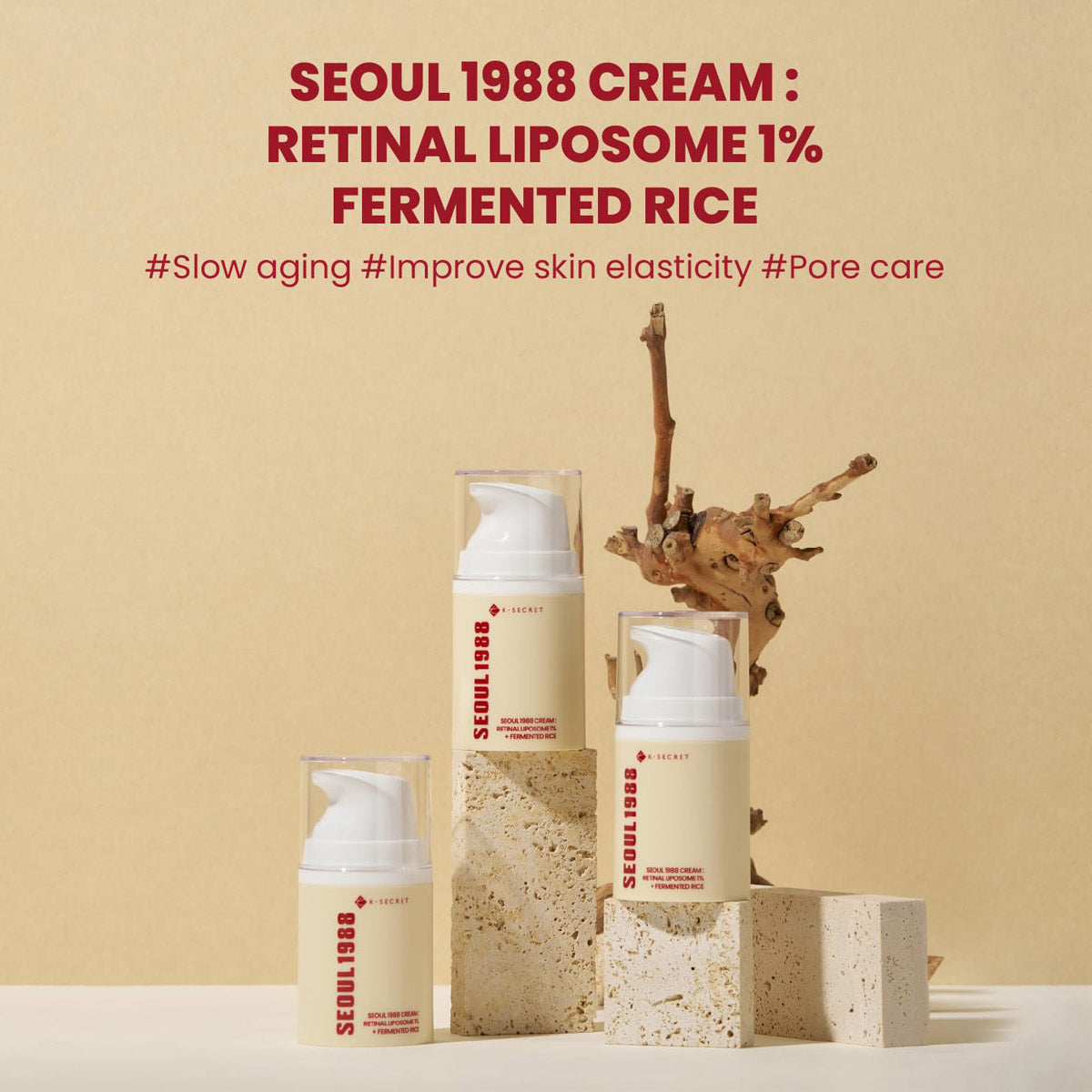SEOUL 1988 Cream : Retinal Liposome 1% + Fermented Rice