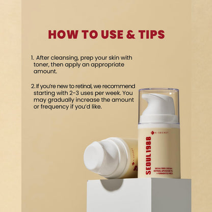 SEOUL 1988 Cream : Retinal Liposome 1% + Fermented Rice