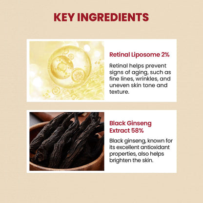 SEOUL 1988 Serum : Retinal Liposome 2% + Black Ginseng