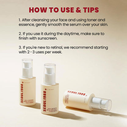 SEOUL 1988 Serum : Retinal Liposome 2% + Black Ginseng